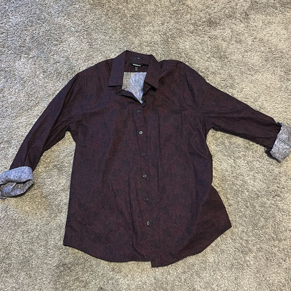 EXPRESS Men’s purple dress shirt